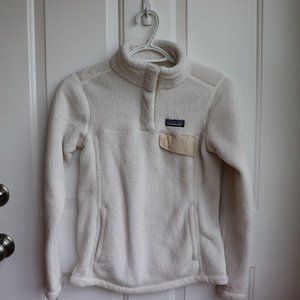 Patagonia Quarter Button Fleece - White XXS